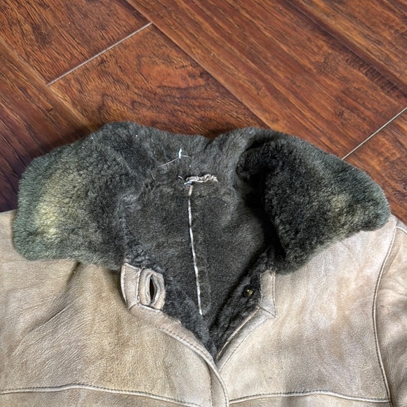 Robrik Shearling Vintage Tan Full Length Leather Coat - Made in Italy - Picture 12 of 16